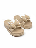 Flip Flops Bow Applique - Brown