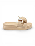 Flip Flops Bow Applique - Brown