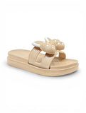 Flip Flops Bow Applique - Brown
