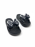 Flip Flops Bow Applique - Black
