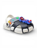 Spiderman Applique Detailed Slingback Sandals - Black