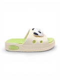 Panda Applique Flip Flops - Cream