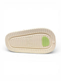 Panda Applique Flip Flops - Cream