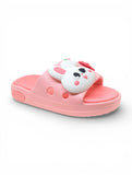 Bunny Applique Flip Flops - Pink