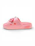 Bunny Applique Flip Flops - Pink