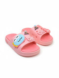 Dinosaur Applique Flip Flops - Pink
