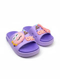 Dinosaur Applique Flip Flops - Mauve