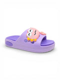 Dinosaur Applique Flip Flops - Mauve