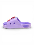 Dinosaur Applique Flip Flops - Mauve