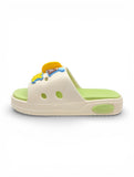 Dinosaur Applique Flip Flops - Cream