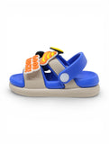 Construction Cartoon Applique Detailed Slingback Sandals - Blue