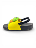 Crocodile Applique Detailed Slingback Sandals - Yellow