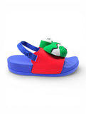 Frog Applique Detailed Slingback Sandals - Red