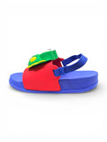 Frog Applique Detailed Slingback Sandals - Red