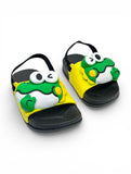 Frog Applique Detailed Slingback Sandals - Yellow