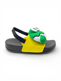 Frog Applique Detailed Slingback Sandals - Yellow