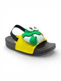 Frog Applique Detailed Slingback Sandals - Yellow