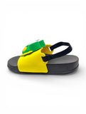 Frog Applique Detailed Slingback Sandals - Yellow