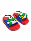 Frog Applique Detailed Slingback Sandals - Blue