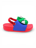 Frog Applique Detailed Slingback Sandals - Blue