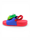 Frog Applique Detailed Slingback Sandals - Blue