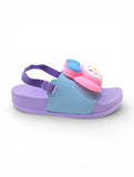 Doll Applique Detailed Slingback Sandals - Mauve