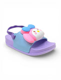 Doll Applique Detailed Slingback Sandals - Mauve
