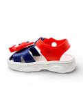 Bunny Applique Detailed Slingback Sandals - Navy Blue