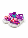 Mermaid Applique Detailed Slingback Sandals - Purple