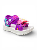 Mermaid Applique Detailed Slingback Sandals - Purple