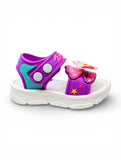 Mermaid Applique Detailed Slingback Sandals - Purple