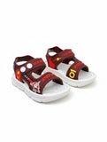 Rocket Applique Detailed Slingback Sandals - Brown