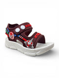 Rocket Applique Detailed Slingback Sandals - Brown
