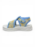 Velcro Closure Sandals - Blue