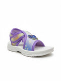 Velcro Closure Butterfly Applique Sandals - Purple