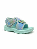 Velcro Closure Butterfly Applique Sandals - Green