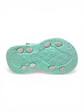 Velcro Closure Butterfly Applique Sandals - Green