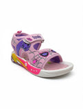 Spider Designed Velcro Closure Sandals - Pink