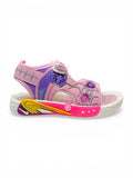 Spider Designed Velcro Closure Sandals - Pink