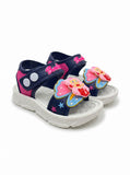 Mermaid Applique Detailed Slingback Sandals - Navy Blue