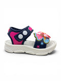 Mermaid Applique Detailed Slingback Sandals - Navy Blue
