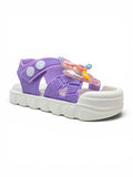 Unicorn Applique Detailed Slingback Sandals - Purple
