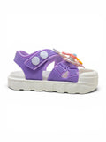 Unicorn Applique Detailed Slingback Sandals - Purple