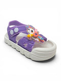 Unicorn Applique Detailed Slingback Sandals - Purple