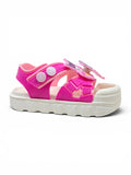 Cartoon Applique Detailed Slingback Sandals - Pink