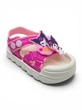 Cartoon Applique Detailed Slingback Sandals - Pink