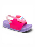 Doll Applique Detailed Slingback Sandals - Pink