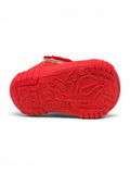 Abstract Print Velcro Closure Musical Shoes - Red
