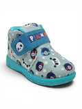 Panda Printed Velcro Closure Musical Shoes - Green