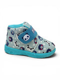 Panda Printed Velcro Closure Musical Shoes - Green